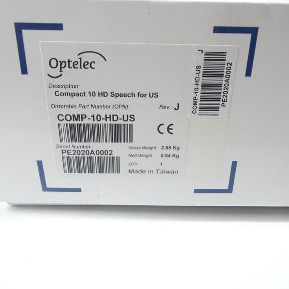 Optelec Compact 10 HD Speech Screen Magnifier Low Vision WORKS! - Picture 3 of 15